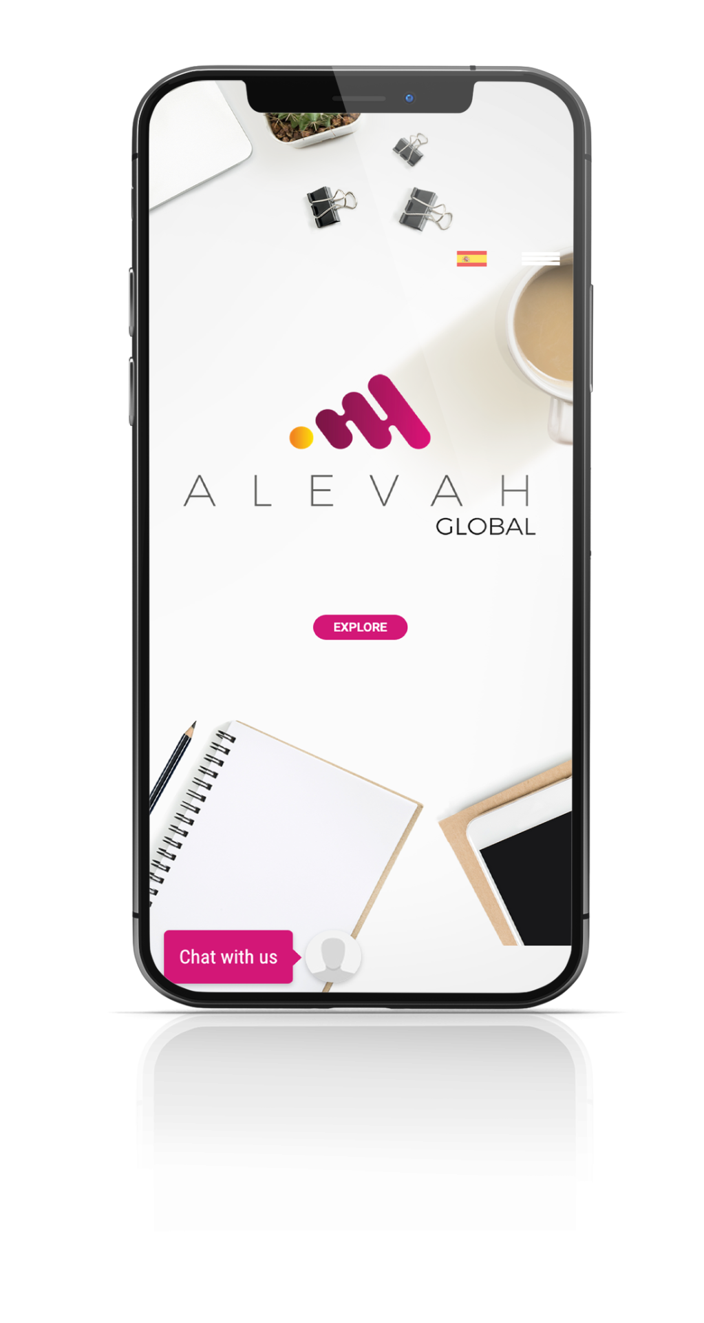 Alevah Mobile Website Design Mockup.